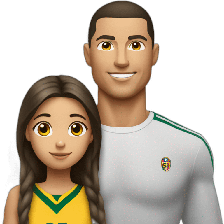 ronaldo embrasse une fille emoji