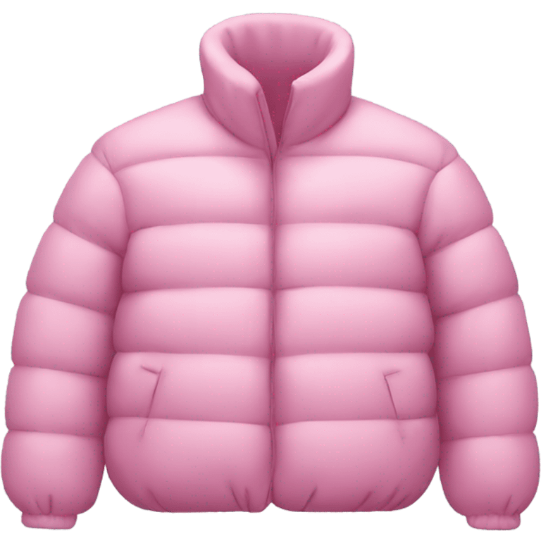 Pink puffer jacket emoji