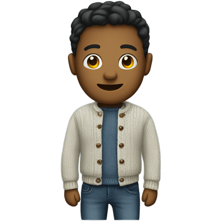 Emoji with a jeans and a sweater emoji