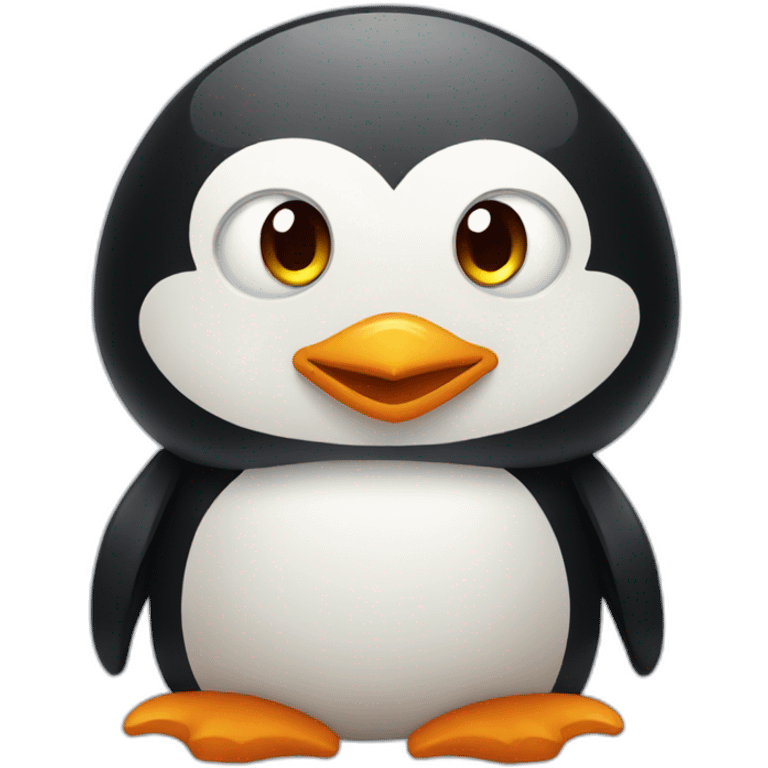 Penguin with dragon wings emoji