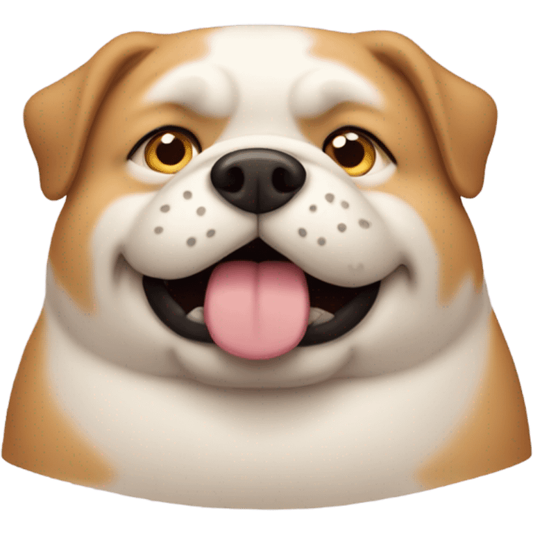 fat dog  emoji