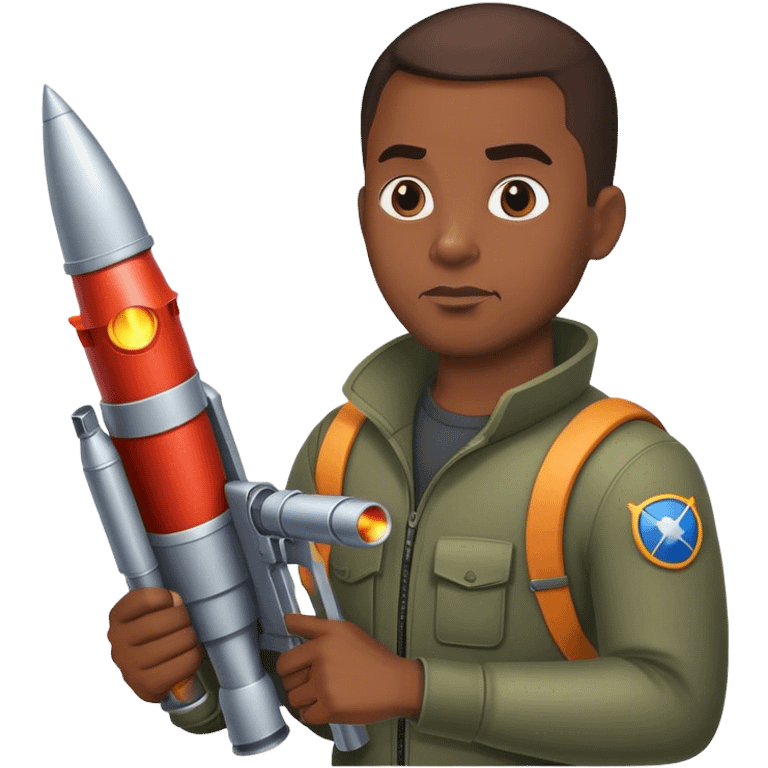 a nigga with a rocket launcher emoji