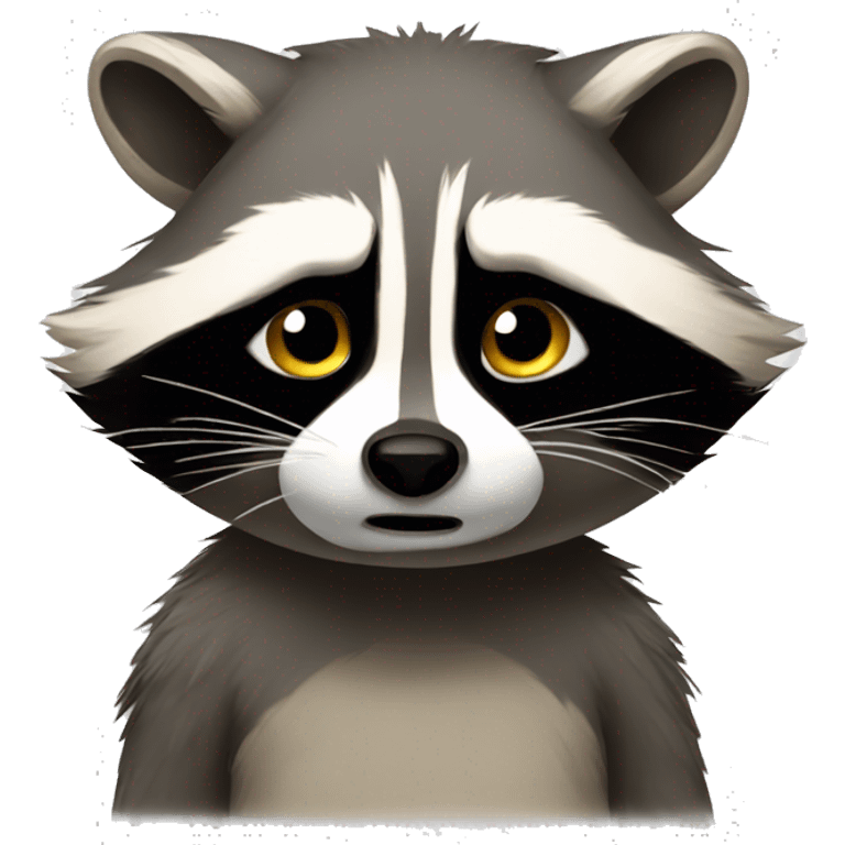 Raccoon is sad emoji