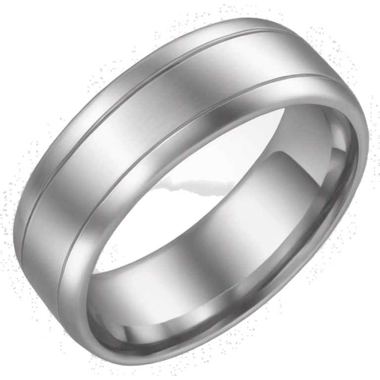 Male wedding ring platuinum sipmpl emoji