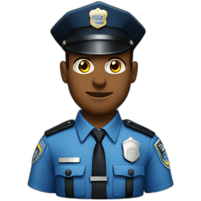 Gay police officer emoji