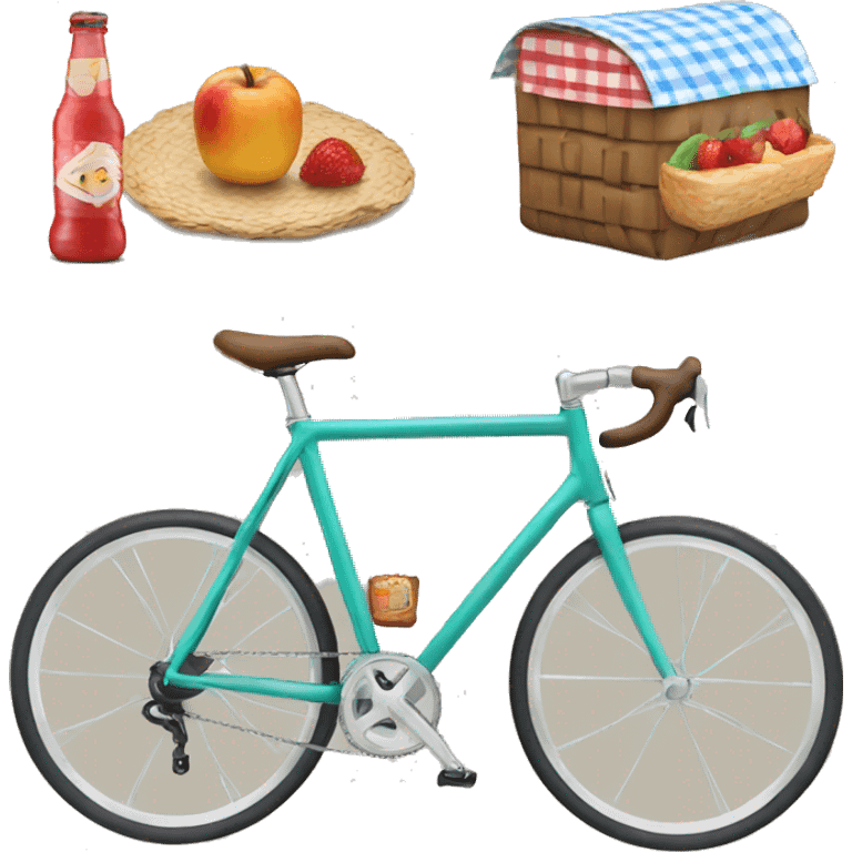 Bike with picnic  emoji