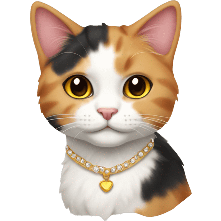 calico cat girly princess  emoji