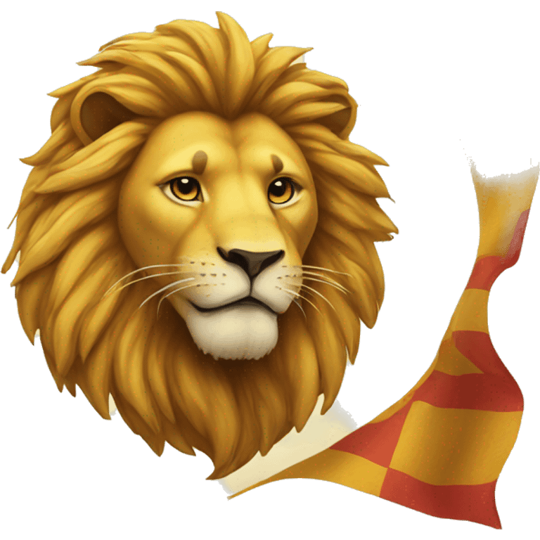 Lion and sun flag emoji