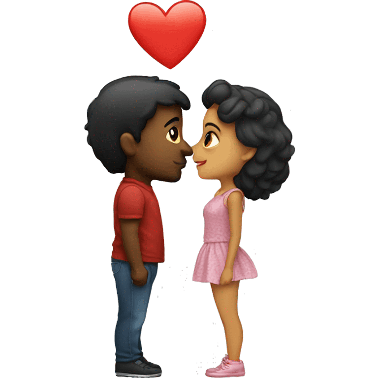 Kiss love girl and man emoji