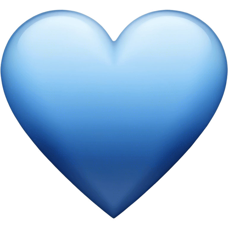 Dark blue ombré heart emoji