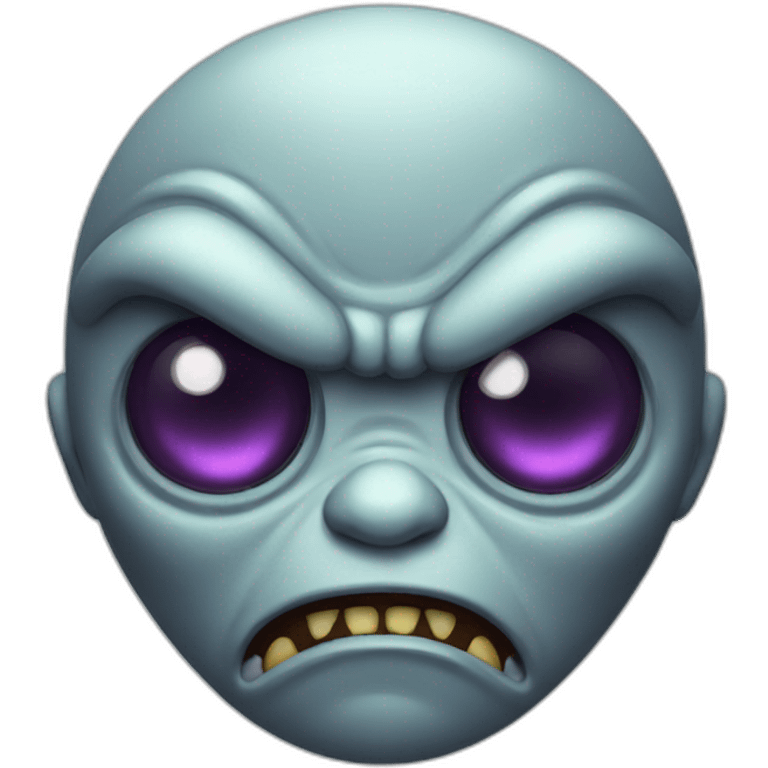 Angry alien emoji