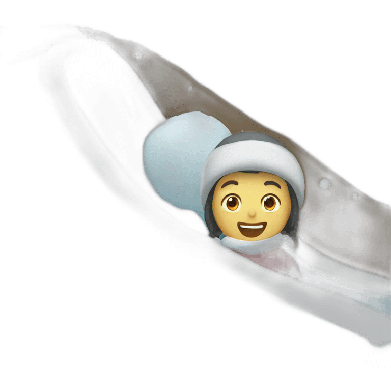 snow slide emoji