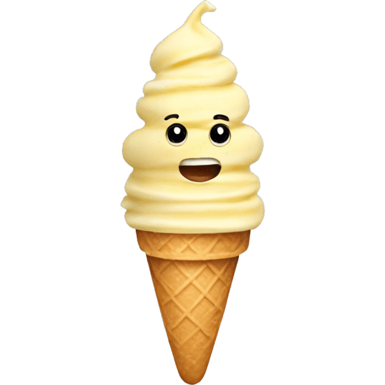 Ice cream with a banana  emoji