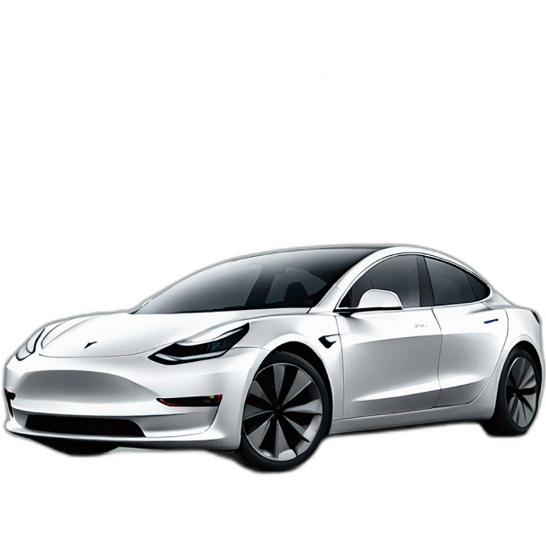 Tesla model 3 emoji