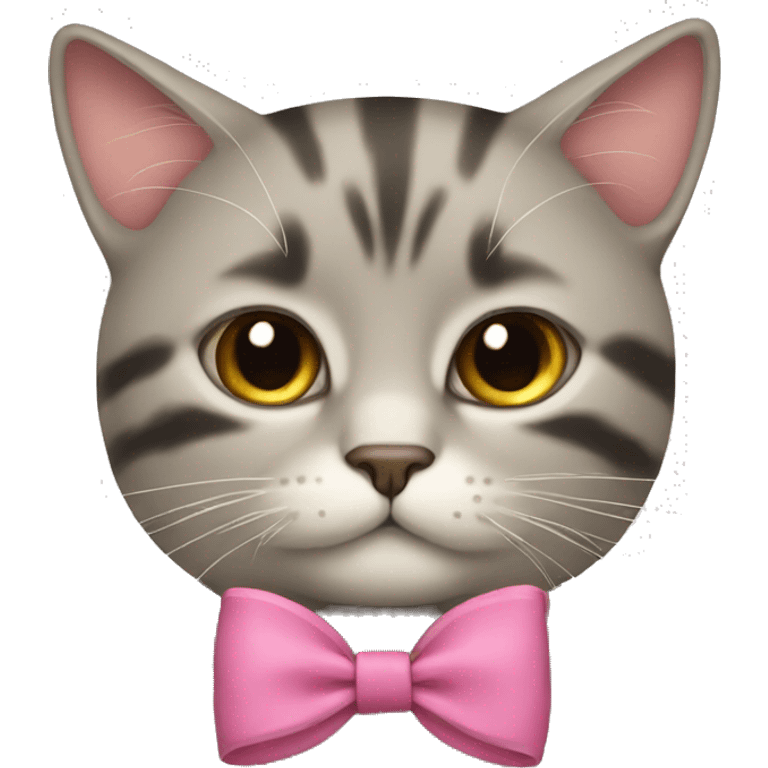 cat with bow emoji