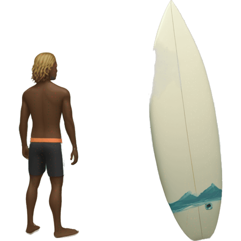 Surfer + paradise emoji