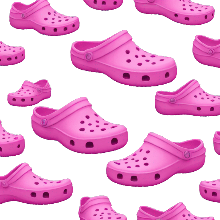 Pink Crocs emoji