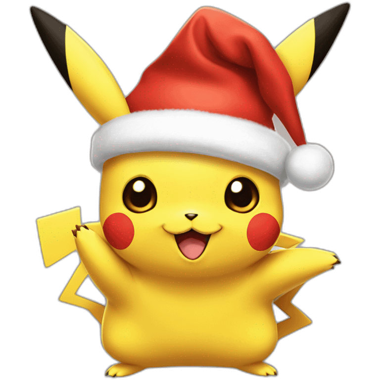 Pikachu Noël emoji