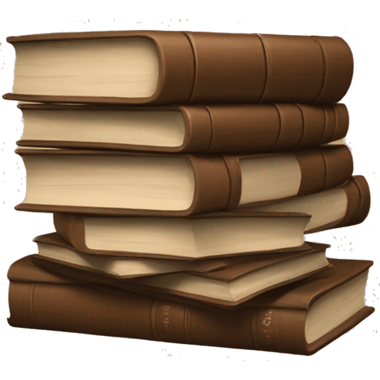 Book Stack in Brown emoji