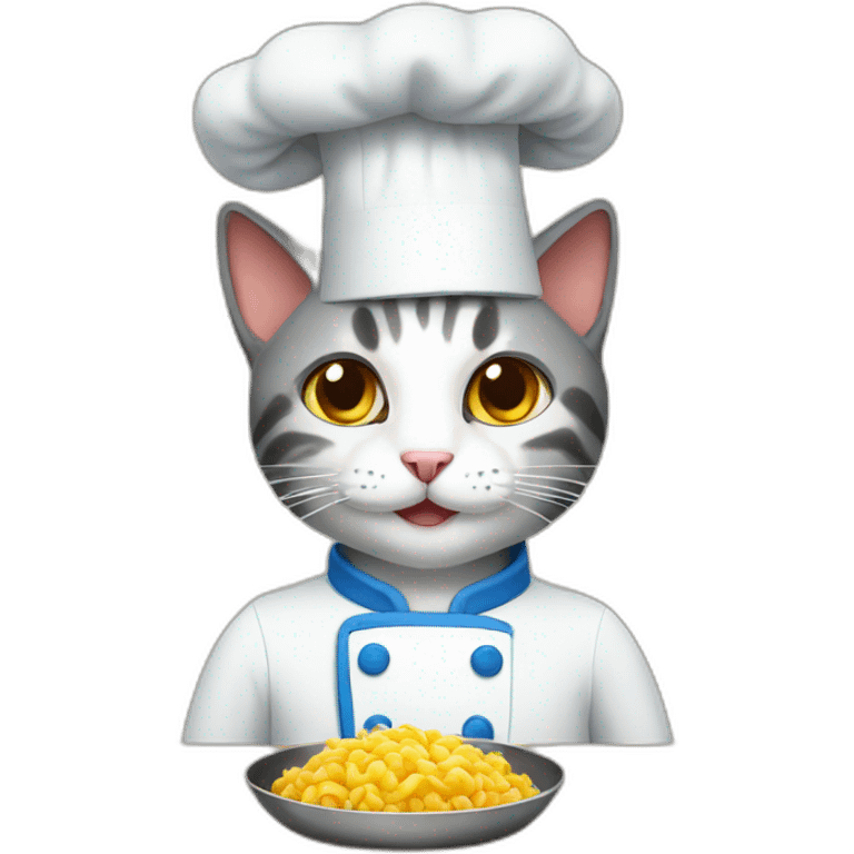 Cat cook emoji