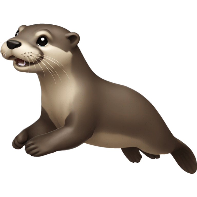 Running otter emoji