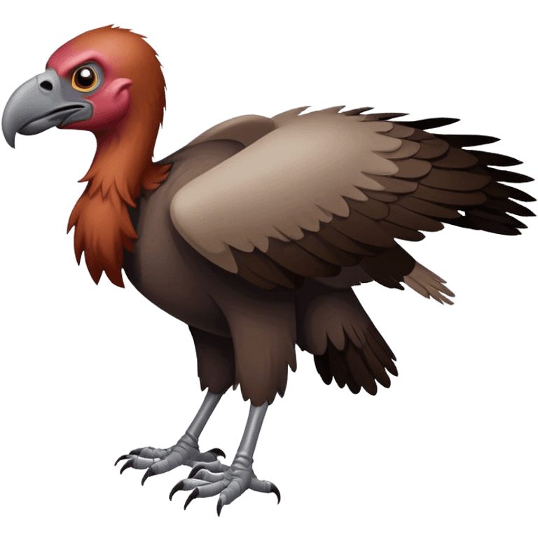 Vulture with reddish head emoji