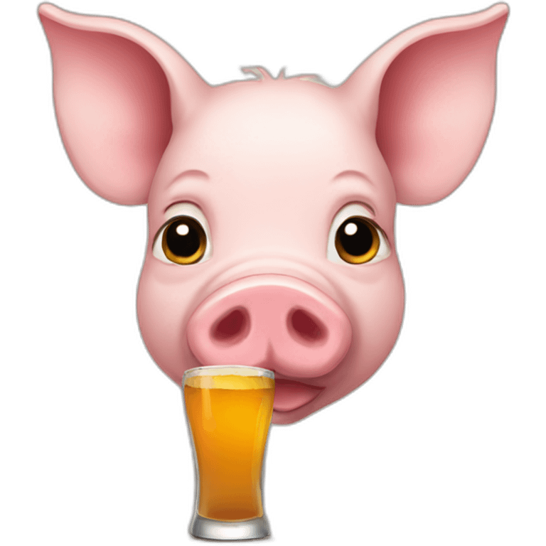 pig-drinking-twa emoji