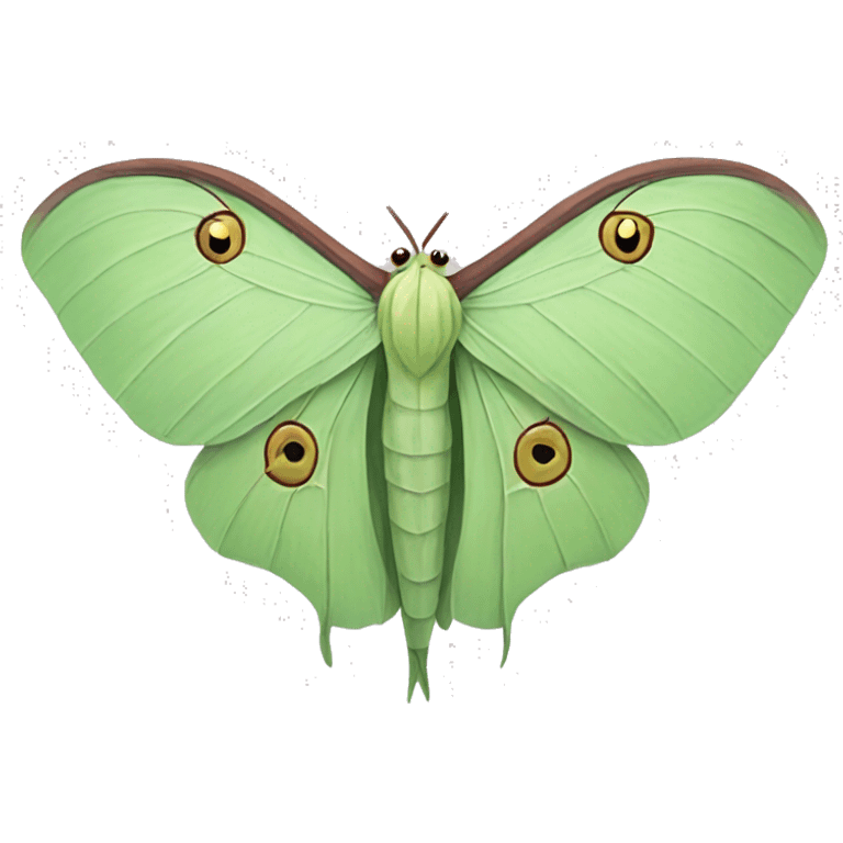 Luna moth emoji