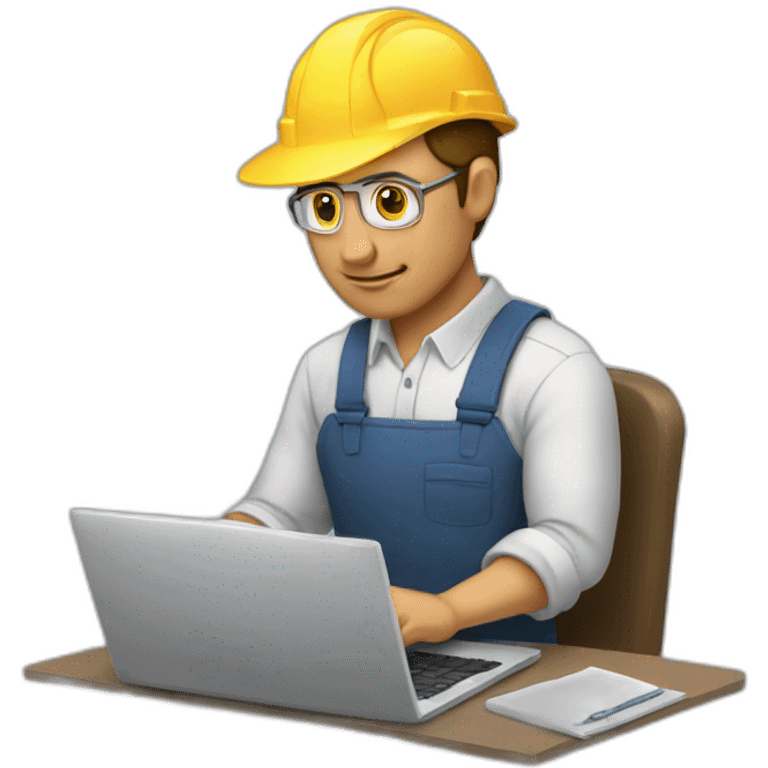 hombre trabajando en una laptop emoji