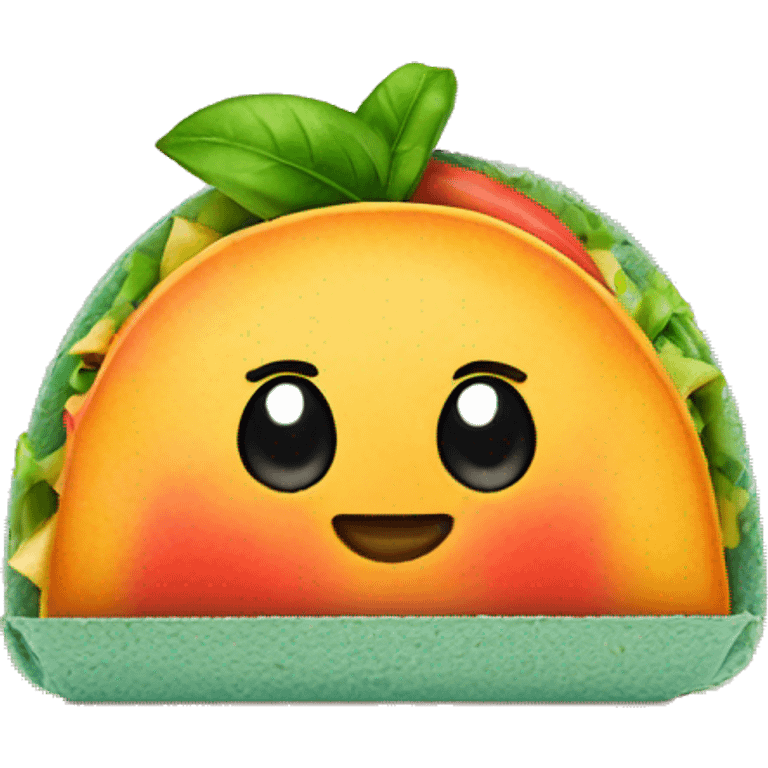 Peach in a taco emoji