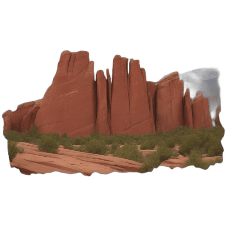 Colorado red rocks emoji