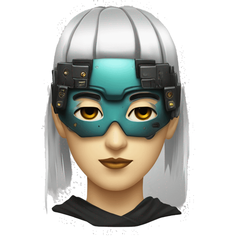 maschera giapponese stile cyberpunk  emoji