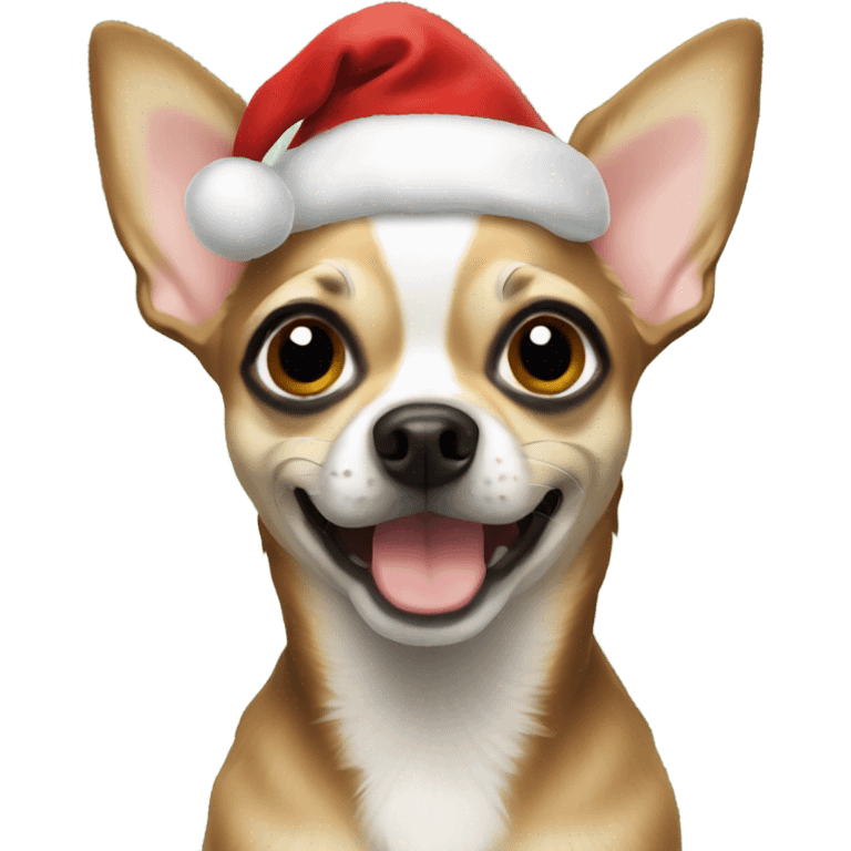 Chihuahua Christmas emoji