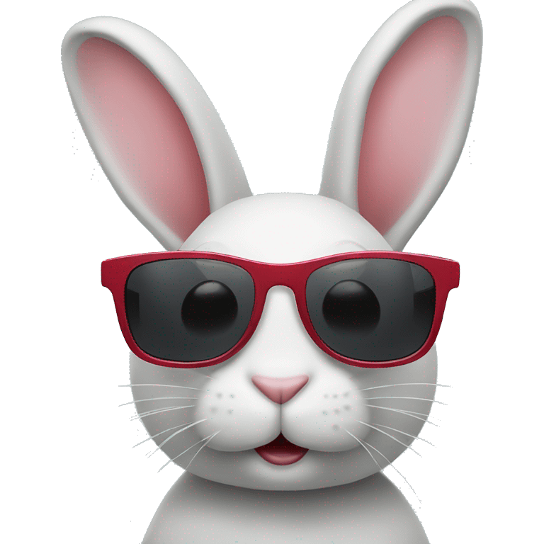 Bunny with a sunglass emoji