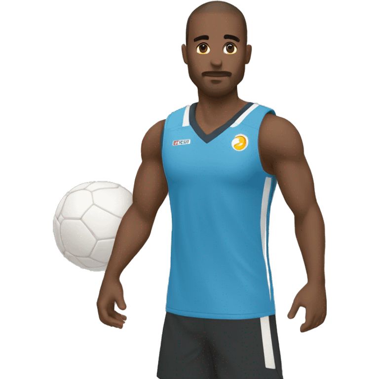 Perezoso abrazando un balón de voly  emoji