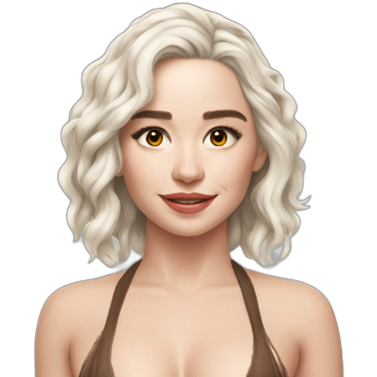 Emilia Clarke bikini emoji