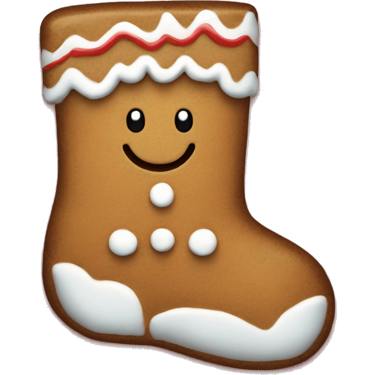 gingerbread man stocking emoji