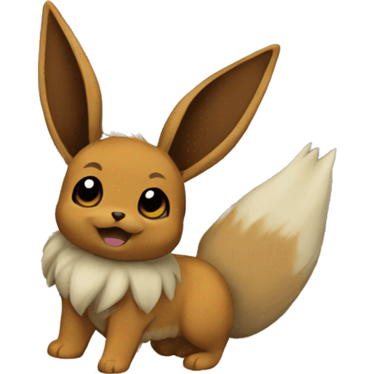 Eevee travels the word  emoji