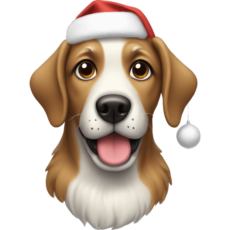 christmas dog emoji