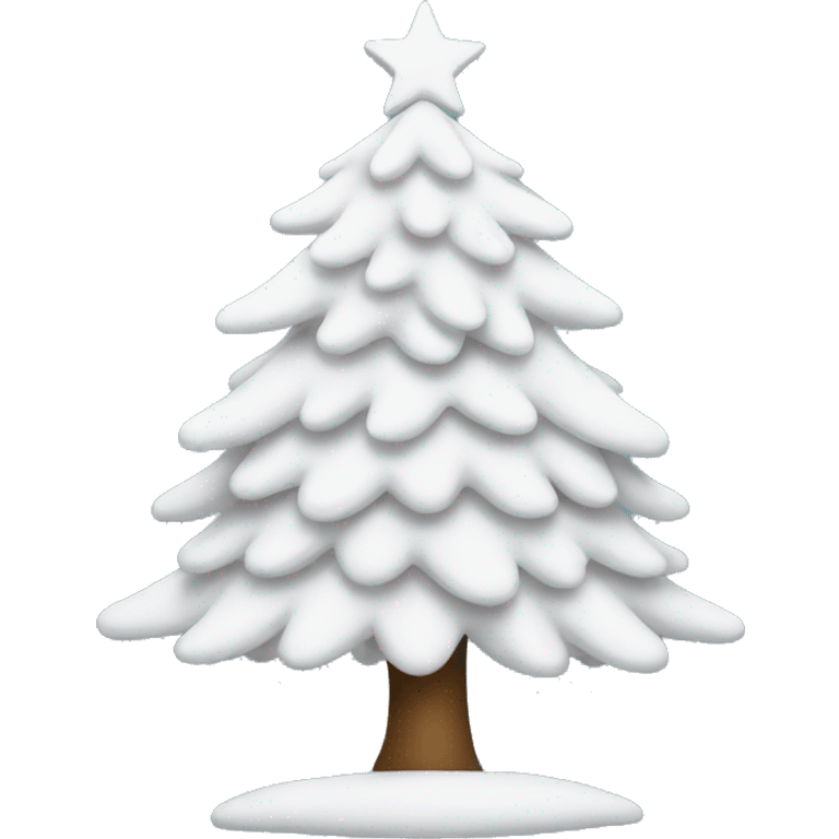 White Christmas tree emoji