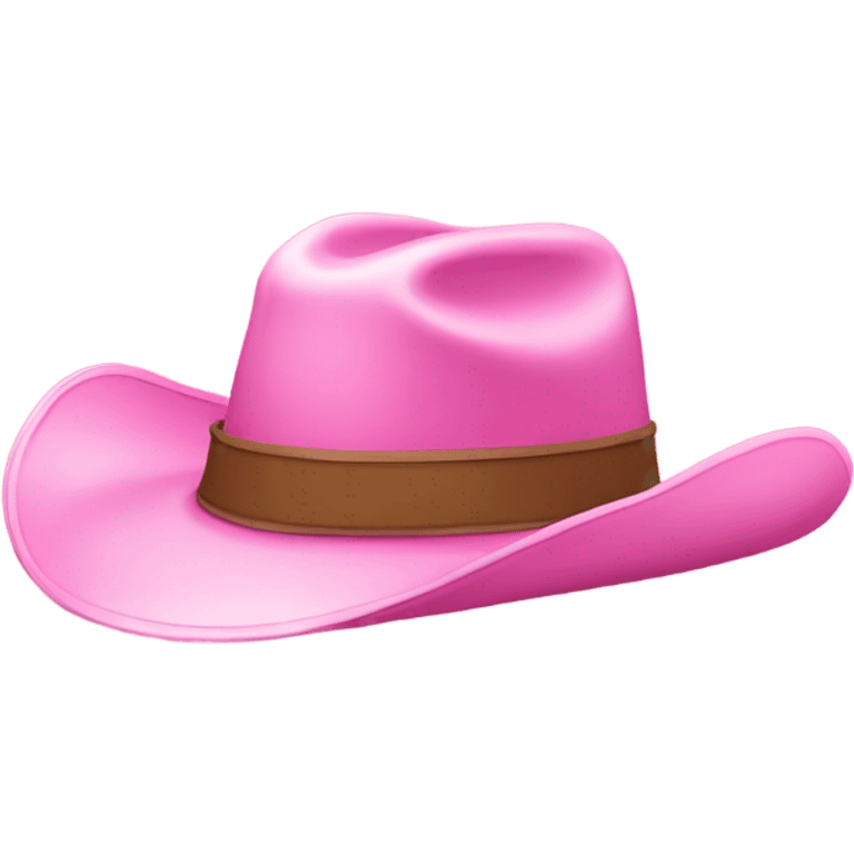 Cowboy hat emoji but the hat is pink emoji