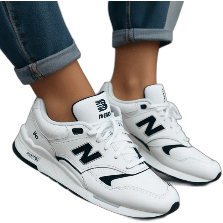 New Balance 530 blanche emoji