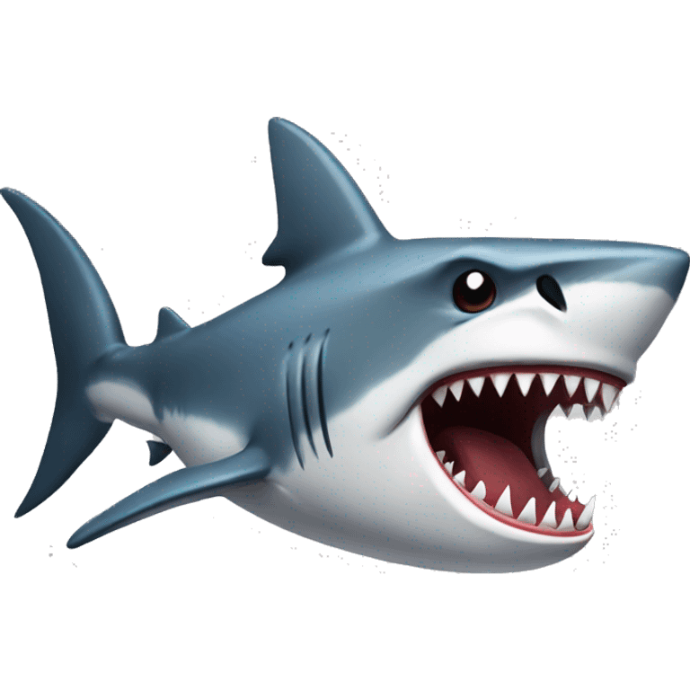 Angry shark emoji