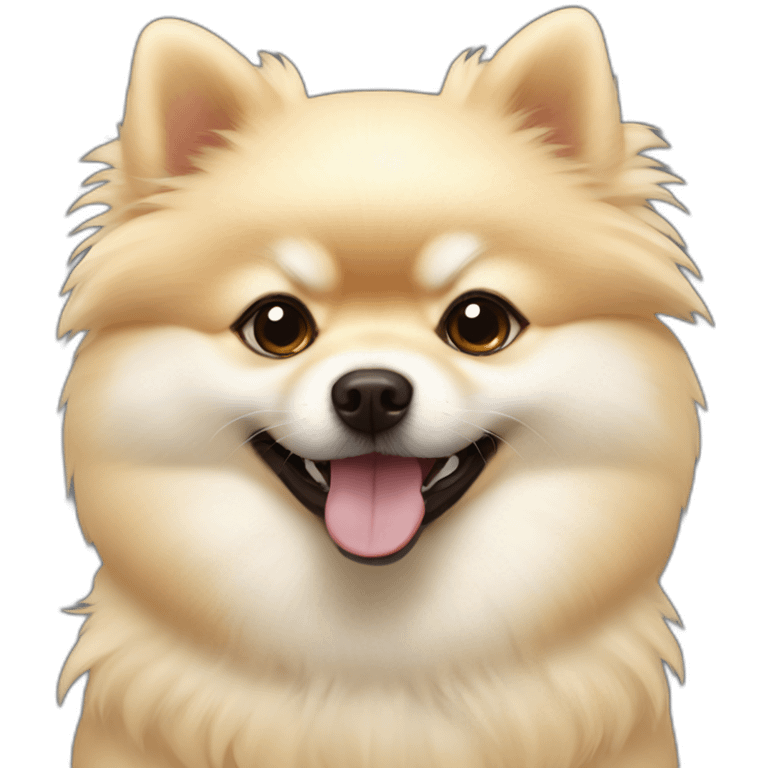 cream pomeranian naruto emoji