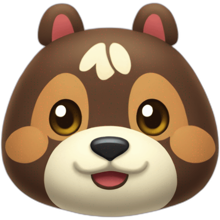 Animal crossing saying bonjour emoji