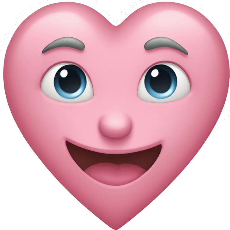 Corazon rosa pastel emoji