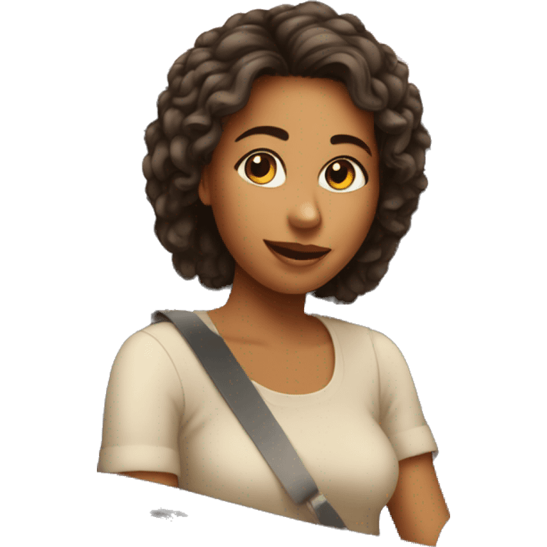 Fille dans voiture  emoji