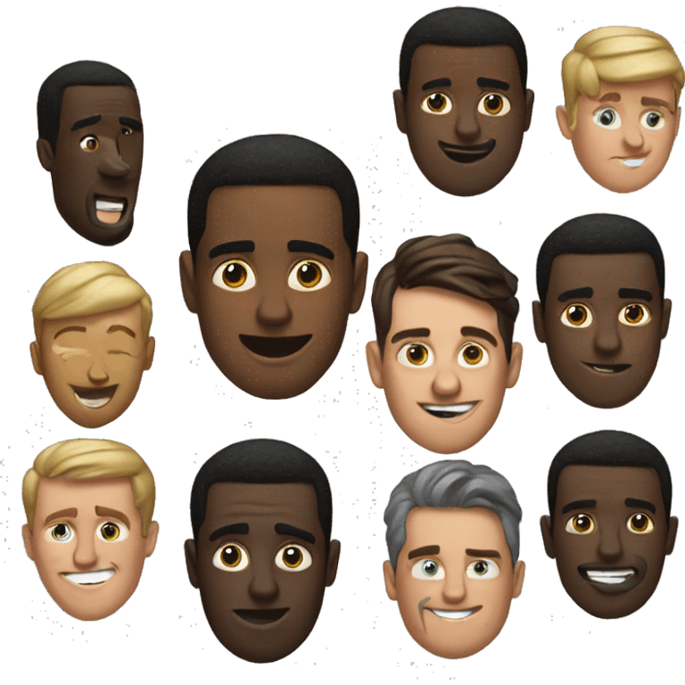 Diddy with a bunch of guys emoji