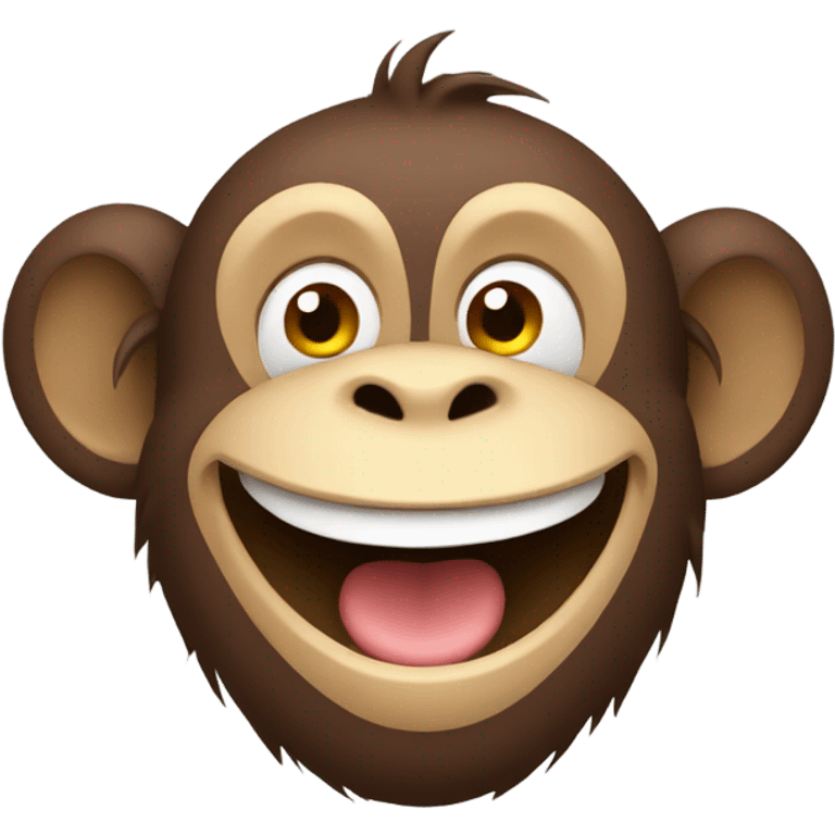 Monkey saying hi emoji