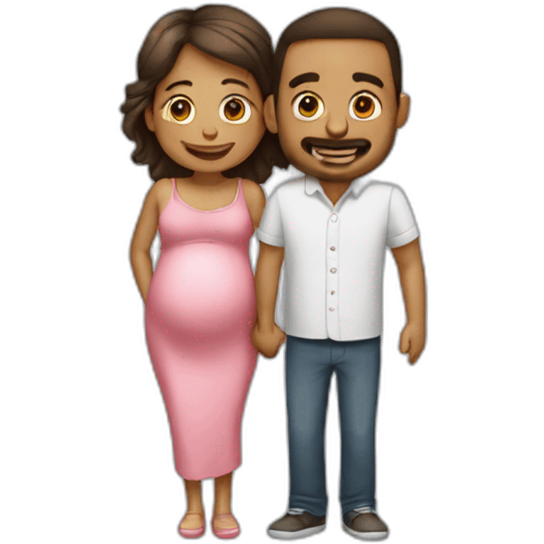 pareja embarazada  emoji